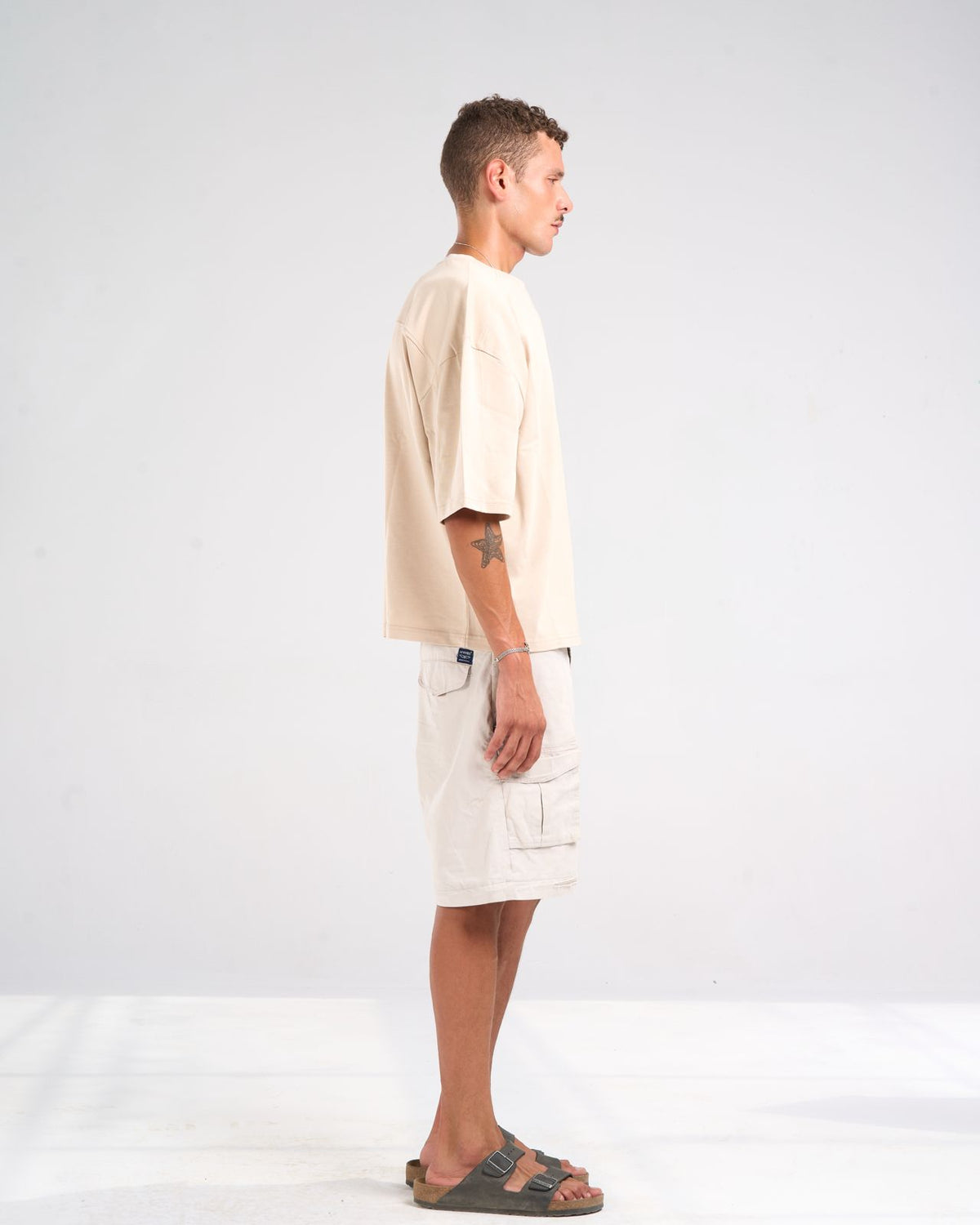 Beige basic t-shirt